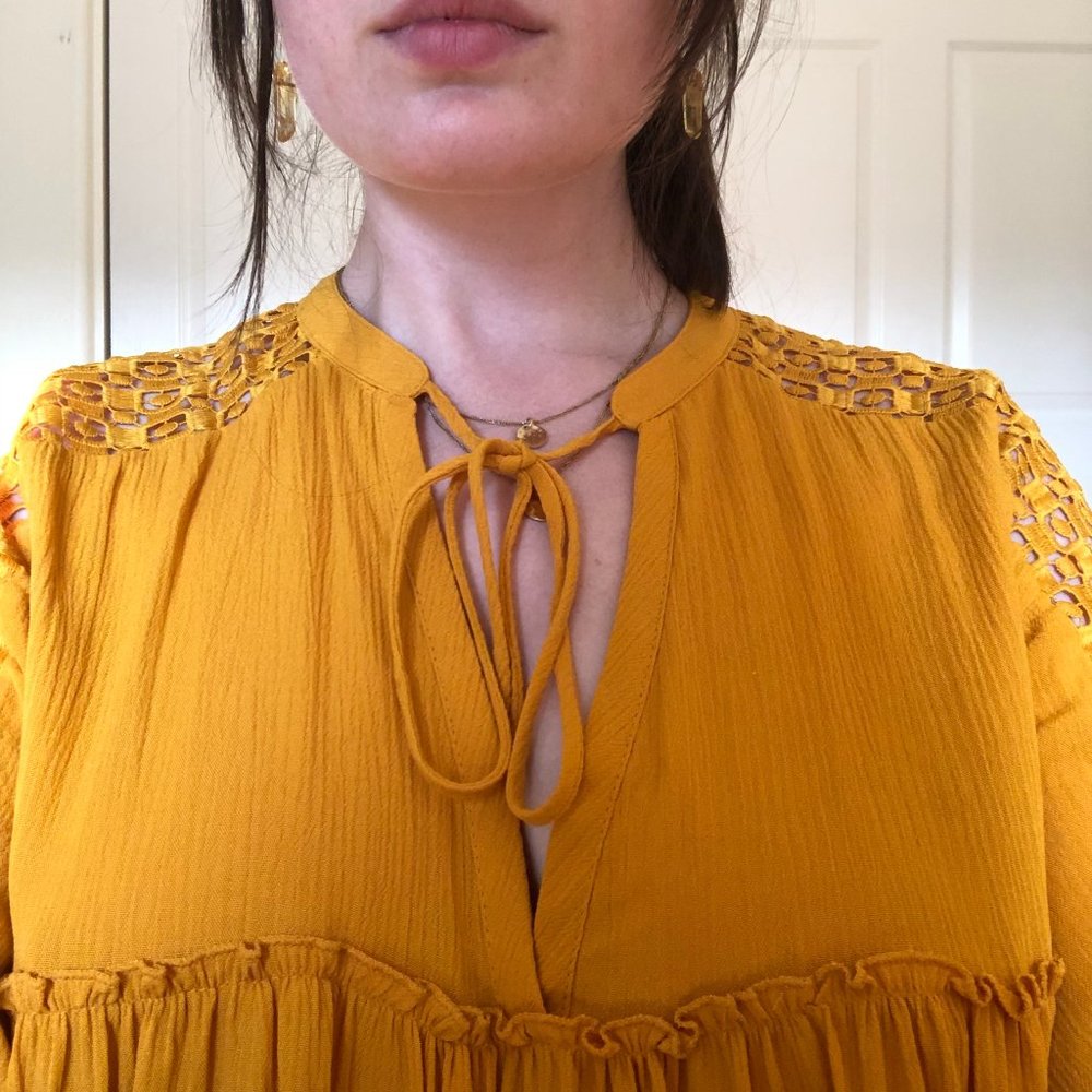 Zara yellow babydoll dress - Picture 3 of 5